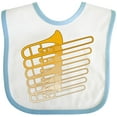 thumbnail image 3 of Inktastic Trombone Line Boys or Girls Baby Bib, 3 of 4