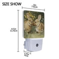 thumbnail image 4 of Cute Rabbits Kiss Valentine LED Night Light Sensor Lamp Plug-in Adjustable Brightness 2 Pack, 4 of 7