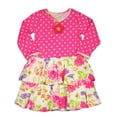 thumbnail image 3 of Baby Lulu - Baby Girls Long Sleeve Ana Dress 30356-9Months (Ava Dress Mushroom), 3 of 3