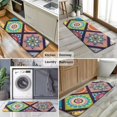 thumbnail image 6 of Multicolor Ethnic Mandala Pattern Kitchen Rug Mat,Kitchen Runner Rugs Non Skid Washable,Decorative Kitchen Floor Mats for Kitchen,Sink,Laundry,17"x47.2", 6 of 7