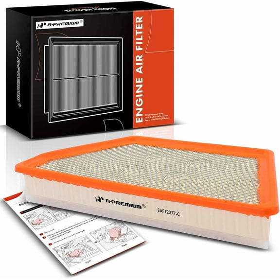 A-Premium Engine Air Filter Compatible with Cadillac CT6 2016 2017 2018 2019 2020, V6 3.6L, Replace# 23458700