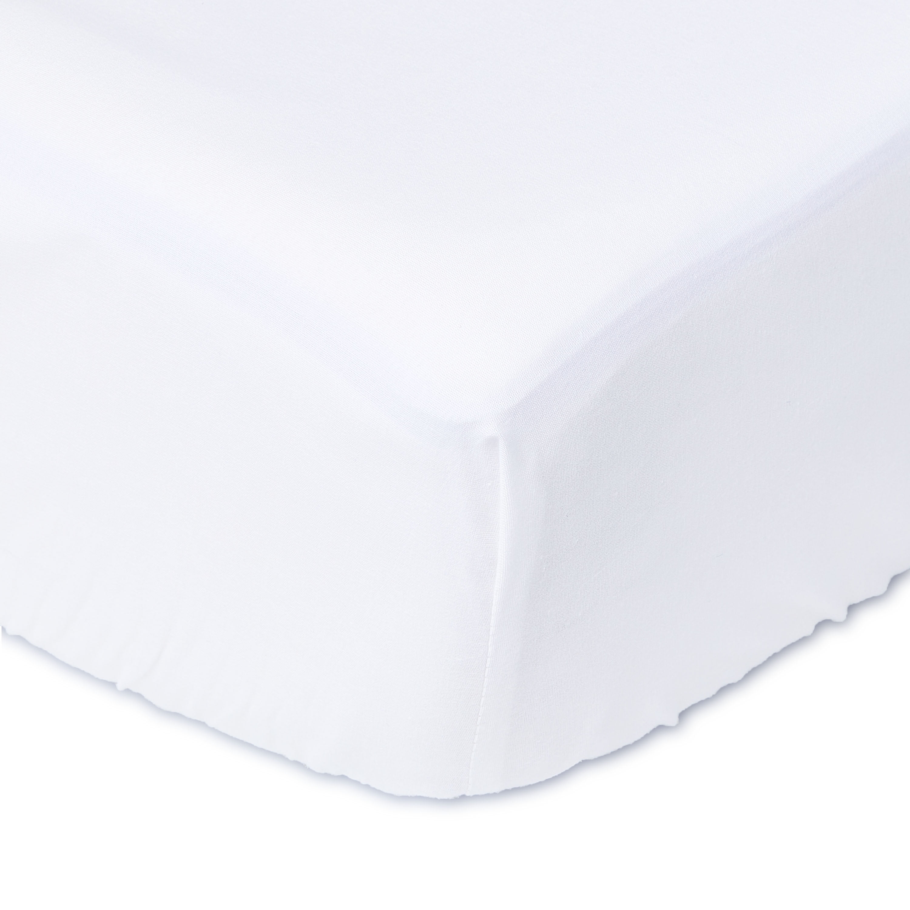 (3 pack) Parent's Choice 100% Cotton Fitted Crib Sheet, Solid White