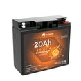 Dr. Prepare 12V 20Ah Lithium Battery, Built-in BMS, 4000+ Cycles LiFePO4 Battery, for Outdoor Fish Finder/Radio/Lighting/RV traveling