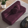thumbnail image 5 of Modway Jubilee Modular Performance Velvet Armless Loveseat in Mulberry, 5 of 10