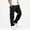 Black, variant on Kids Boys 100% Cotton Cargo Pants with Multi-Pockets, Elastic Drawstring Waist Fall Straight Leg Breathable Casual Trousers for School Outdoor Brown Size 14-15