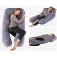 thumbnail image 3 of Almohada para el embarazo en forma de U, almohada de cuerpo completo para dormir de maternidad con cubierta desprendible, 3 of 4