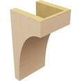 thumbnail image 5 of 6"W x 6"D x 12"H Wide Huntington Rough Cedar Woodgrain TimberThane Corbel, Primed Tan, 5 of 6