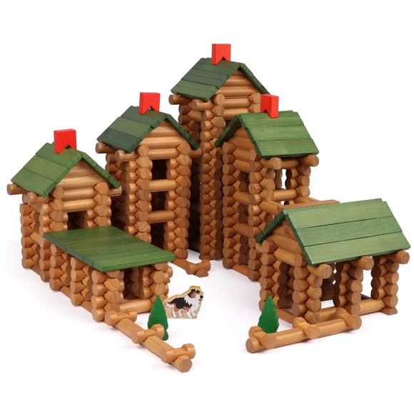 Juego de troncos de madera Wondertoys 530 piezas para niños a partir de 3 años
