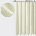 Beige Shower Curtain Waffle Weave Textured Fabric Shower Curtains for