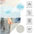 thumbnail image 4 of Dreamtimes Bathroom Rug Mats Painting Wolf Snow Print, Bath Mats for Bathroom Non-Slip Super Soft Absorbent Microfiber Bath Rugs, Bathroom Rugs for Bathroom Floor, Tub and Shower, 24"x16", 4 of 4