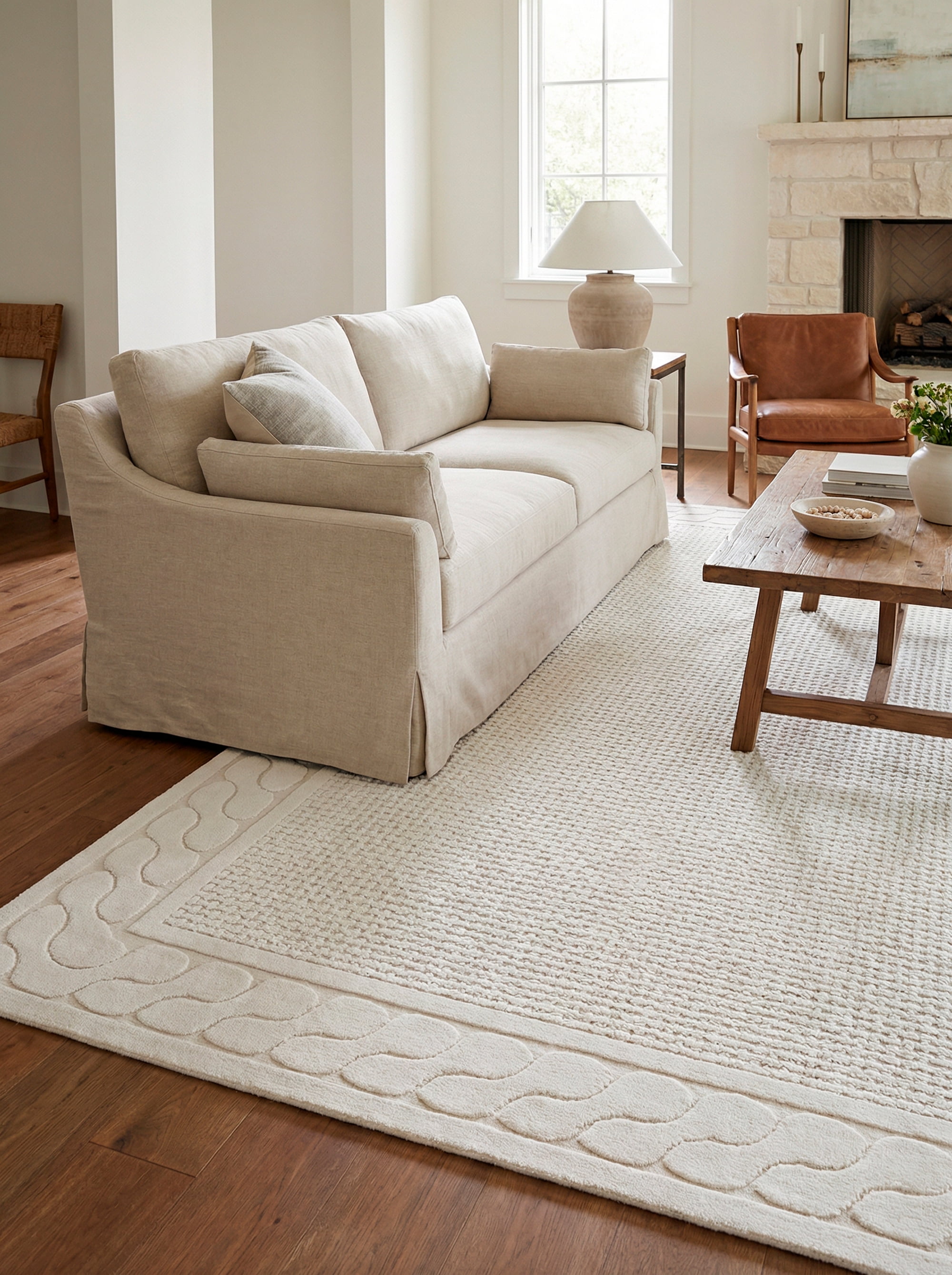 My Texas House Picket Fences Polypropylene Area Rug, 7 ft 9 in x 10 ft