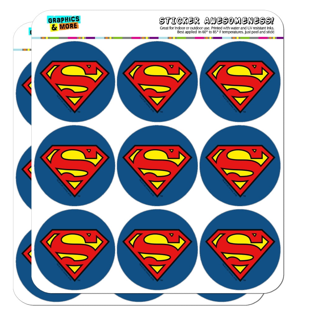 Superman Classic S Shield Logo Planner Calendar Scrapbooking Crafting Stickers