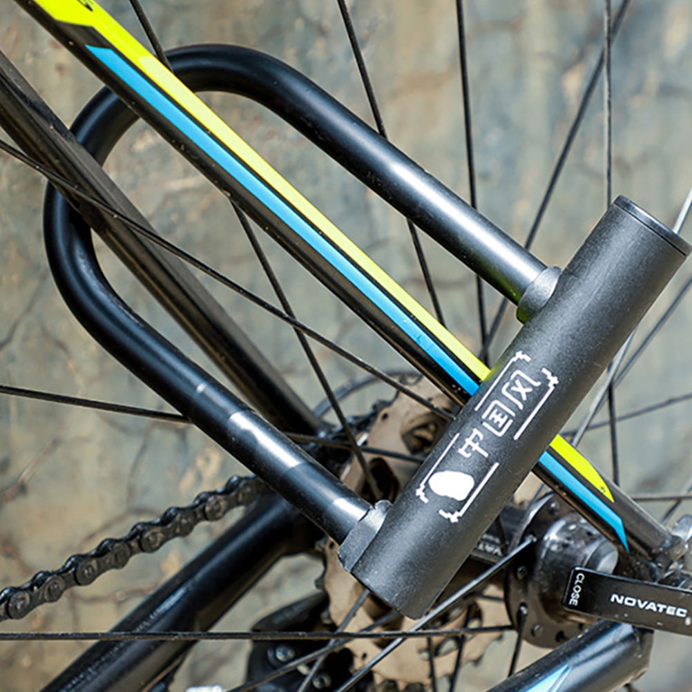 WRISTBIQUE Zinc Alloy Bike U Lock Cut Resistant Drill Resistant For Outdoor Biking 2Pcs 7.1X5.1X1In