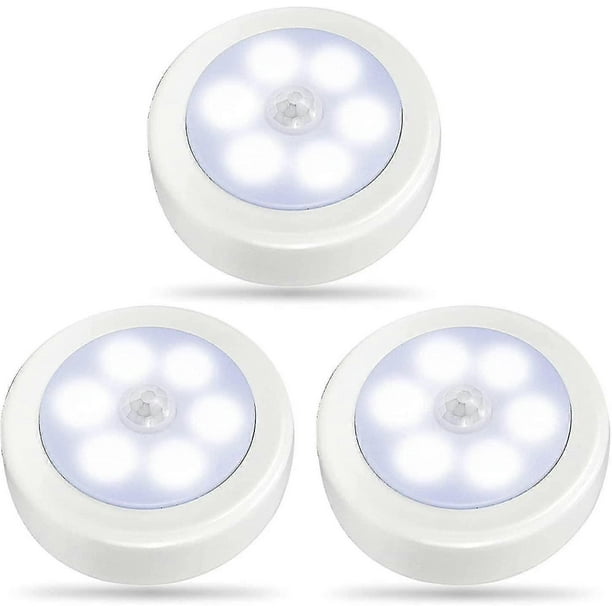 3pack Led Motion Sensor Lights Indoor, Closet Lights, Battery Operated Night Light, Wireless Wall Lamp For Stairs, Hallway, Garage, Entryway (cool Whi