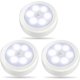 thumbnail image 1 of 3pack Led Motion Sensor Lights Indoor, Closet Lights, Battery Operated Night Light, Wireless Wall Lamp For Stairs, Hallway, Garage, Entryway (cool Whi, 1 of 5