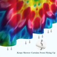 thumbnail image 6 of Colorful Tie Dye Mandala Pattern Shower Curtain 72"x84" ,Bathroom Decorative Shower Curtains Set with 12 Hooks,Modern Waterproof Washable Shower Curtain, 6 of 6
