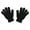 Black, variant on Kids Gloves Magic Knit Gloves for Girls/Boys Solid Colors