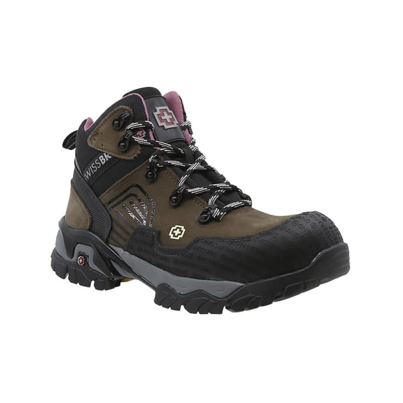 Bota de trabajo Swissbrand Industrial Alpes 416 café para Mujer