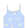 thumbnail image 2 of Wonder Nation Girls Pajama Tank Top and Pants with Scrunchie Set, 3-Piece, Sizes 4-18, 2 of 3