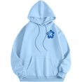 thumbnail image 5 of Pink Graphic Hoodie For Women 2024 Cute Preppy Sweatshirt Long Sleeve Drawstring Pullover Tops With Pockets, 5 of 5