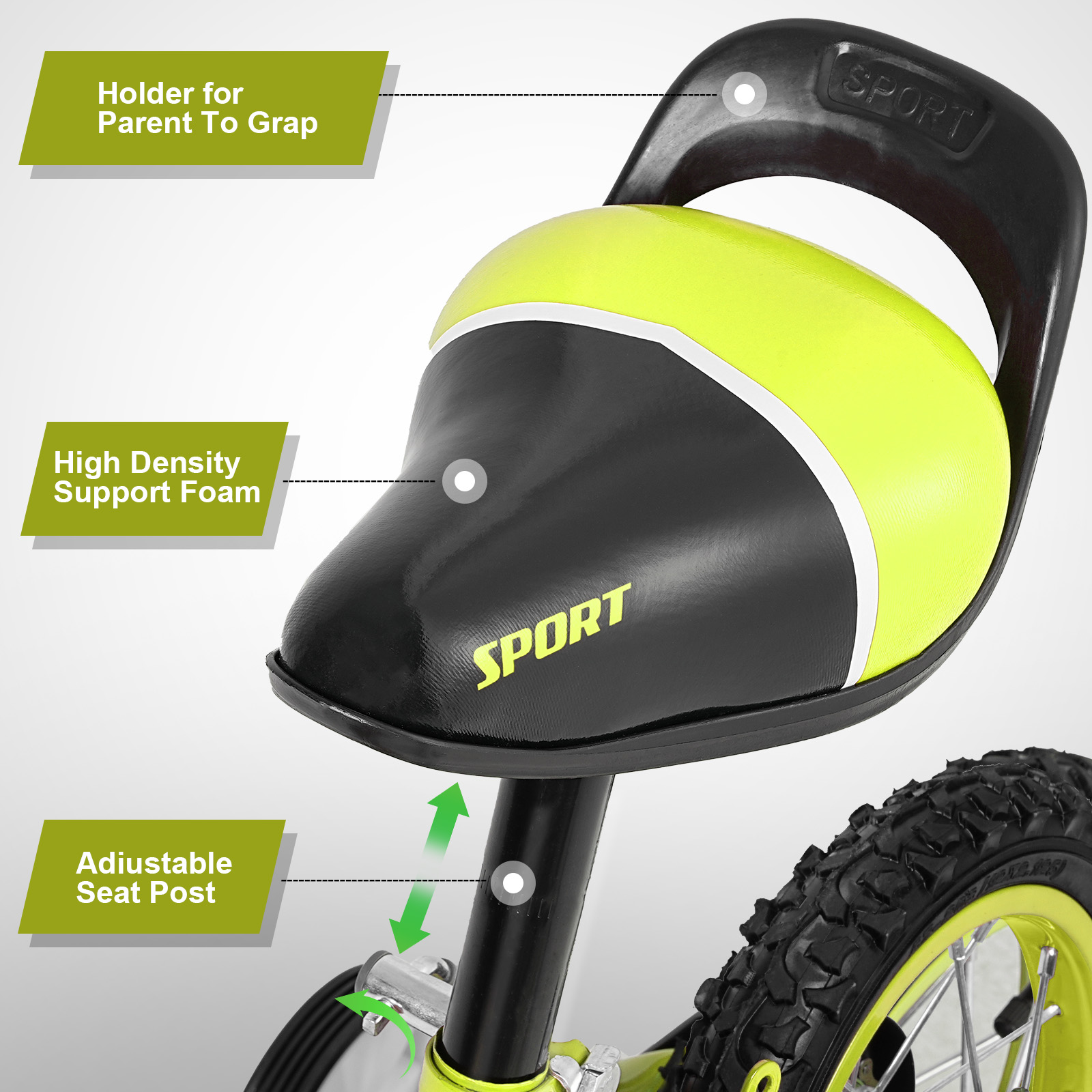 SPPTTY Kids Bike for 2-16 Years Old,12"-20" Bike for Boys Girls with Training Wheels,Dual Hands Brakes