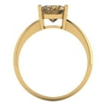 thumbnail image 4 of 2.5ct oval cut champagne Zircon 14k yellow gold Bridal Wedding Engagement Promise Anniversary Ring for Women size 8.75, 4 of 7