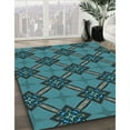 thumbnail image 3 of Ahgly Company Machine Washable Indoor Rectangle Transitional Dark Blue Grey Blue Area Rugs, 2' x 4', 3 of 7