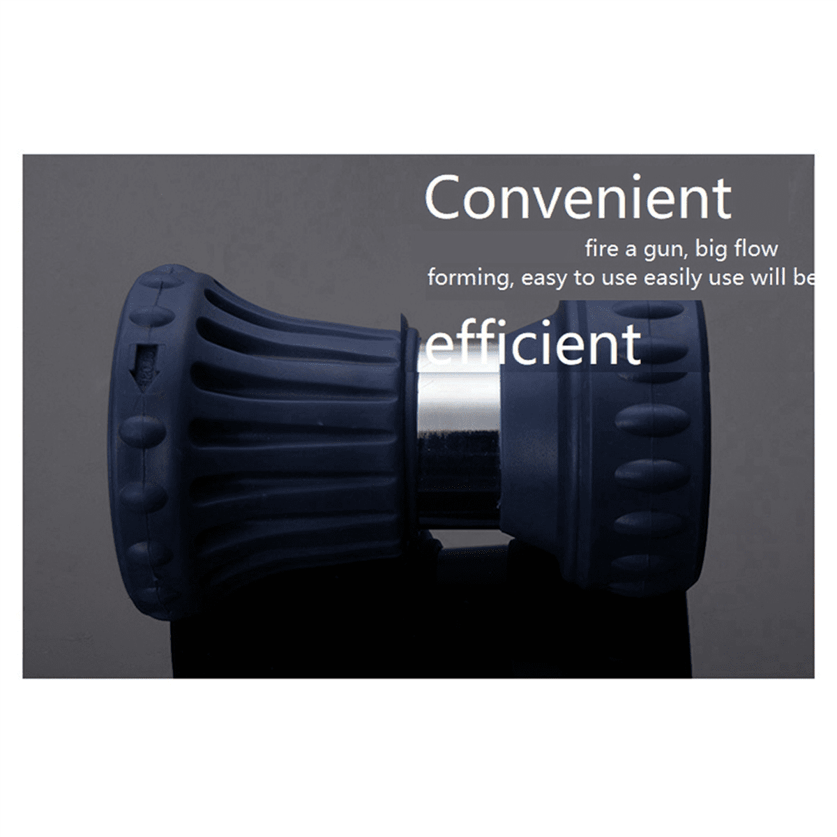3X Fire Hose Nozzle for Garden Hose, Heavy Duty Fireman Style Garden Hose Nozzles, Leak Proof & Adjustable Water Nozzle
