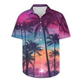thumbnail image 3 of ZCFZJW Mens Hawaiian Shirts Short Sleeve Regular Fit Casual Button Down Tropical Palm Tree Printed Summer Beach Vacation Tees Shirt Tops Multicolor#09 S, 3 of 5