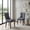 Gray, variant on Modern Tufted Linen Dining Chair with Solid Wood Legs, Set of 2 - Grey