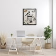 thumbnail image 2 of Stupell Industries Vintage Bird Cage Butterfly Floral Script Words Graphic Art Jet Black Floating Framed Canvas Print Wall Art, Design by Nan, 2 of 6