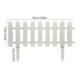 thumbnail image 3 of Giunmcul Holiday White Plastic Garden Fence Picket Fence Edgings for Lawns Flowerbeds Plant Borders Decorative Yard, 3 of 5