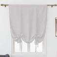 thumbnail image 2 of Namzi Blackout Tie Up Curtain Thermal Insulated Window Adjustable Balloon Curtain Shade for Small Window Rod Pocket (46" x 63", Grey White), 2 of 5