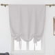 thumbnail image 2 of Granjero Gordo Cortina aislante de encaje opaco para ventana con varilla ajustable, ideal para bolsas de varillas de ventana pequeñas (117 x 160 cm, gris y blanco), 2 of 5