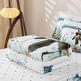 thumbnail image 6 of Homewish Labrador Retriever Zipper Queen Comforter Set with Fitted Sheet and 2 Pillowcases,Jellyfish Seaweed Seashell Zipper Bedding Set,Ocean Splash Wave Decor,Reversible,4pcs, 6 of 8