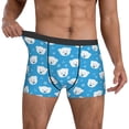 thumbnail image 3 of Men's Boxer Briefs, Cute Polar Bear Soft Comfy Mens Underwear Boxer Briefs Breathable With Widen Waist, 3 of 7