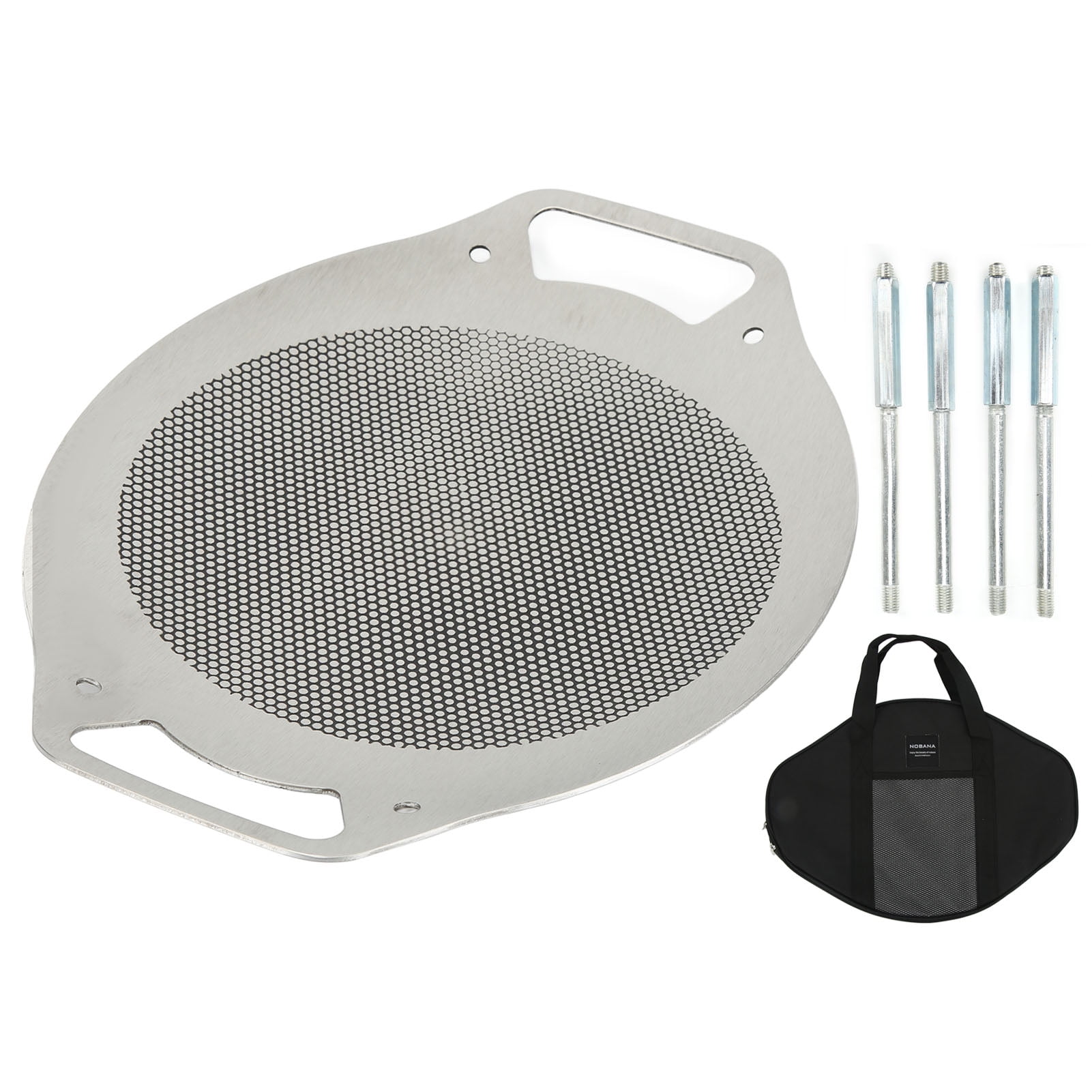 Smokeless Barbecue Tray, Camping Grill Pan Non Stainless Steel Even