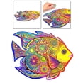 thumbnail image 4 of Rompecabezas para ,Rompecabezas de animales de madera para adultos Rompecabezas de bricolaje pescado 1 CUTICAT Rompecabezas para niños, 4 of 8