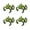 Green, variant on 1/2/3 Pairs Frog-Shaped Earrings Clip-On Functionality Alloy Ear Clips Electroplated Earrings Jewelry Accessories