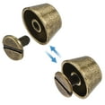 thumbnail image 4 of 12x7mm Flat Hollow Rivet Studs Zinc Alloy Electroplating Bronze Tone 10 Pack, 4 of 5