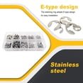 thumbnail image 4 of fastboy 580pcs Retaining Rings Convenient External Circlip Stainless Steel Wear-resistant Snap Ring Opening Hook Hardware Assorted Kits Sliver, 4 of 4
