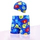 thumbnail image 2 of Odeerbi 2-8 Años Bañador de Playa Para Niños Con Gorro de Baño Bañador Con Estampado Hawaiano Bañador de Secado Rápido Shorts Bañador de Algodón Para Niños Verano Tallas Grandes, 2 of 3