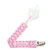 BooginHead PaciGrip Universal Pacifier Clip Holder, Pink Hearts
