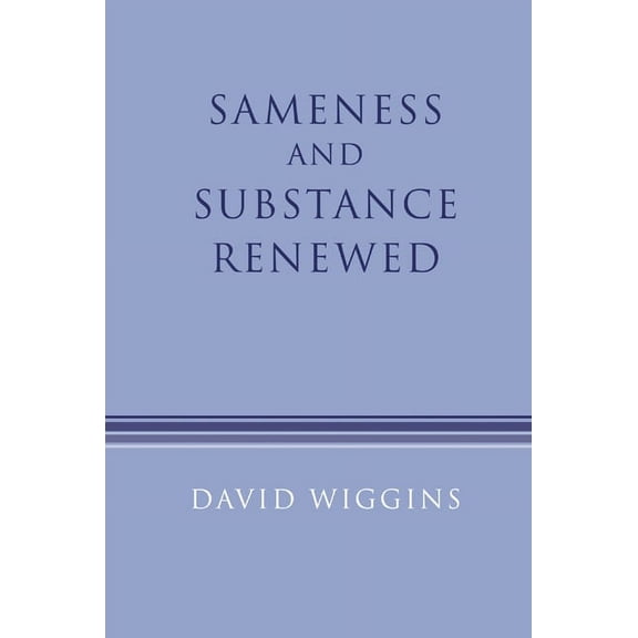 Sameness and Substance (Hardcover)