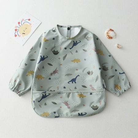 

Danish children‘s waterproof anti-clothing eating bib ultra-soft PU waterproof bib baby complementary overalls anti-dirty feeding