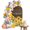 Brown, variant on Arch Backdrop Cover for Wedding 7.2FT Spring Sunflowers Watercolors Stretch Spandex Party Arch Cover, Fabric Backdrop Banner for Baby Shower, Birthday, Bridal Shower Wooden Stripes You're My Sunshine