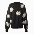 thumbnail image 4 of Towmus Cardigan Sweater for Women Floral Print Loose Casual Button Down Open Front Knit Cardigans Ladies Sweaters, 4 of 4