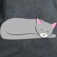 thumbnail image 3 of CafePress - Sleeping Cat Women's Classic T Shirt - Women's Traditional Fit Dark T-Shirt, 3 of 4
