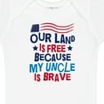 thumbnail image 4 of Inktastic Military Uncle Proud Nephew Freedom Boys or Girls Baby Bodysuit, 4 of 5