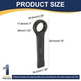 thumbnail image 2 of Uxcell Box End Striking Ring Wrench 36mm Metric CR-V Steel 12-Point Flat Strike Wrench Baking Paint Single Head Spanner Hand Tool for Mechanical Automotive Repair, 2 of 6